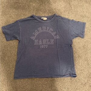 American Eagle Outfitters Blue Graphic Tee